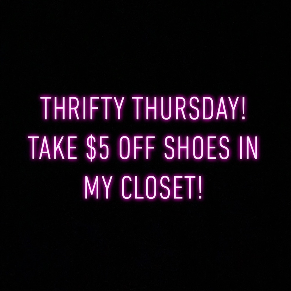 $5 off any shoe in my closet!
